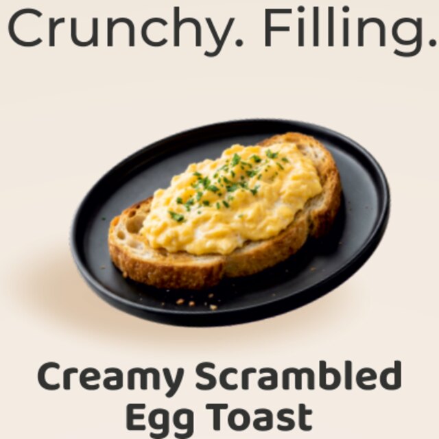 Creamy Scrambled Egg Toast